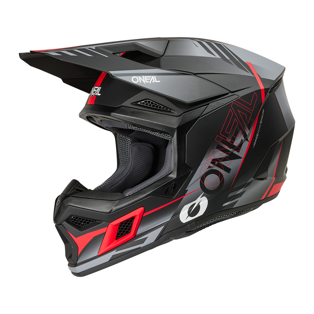 Oneal 3SRS haze black/gray/red - Botos Motors