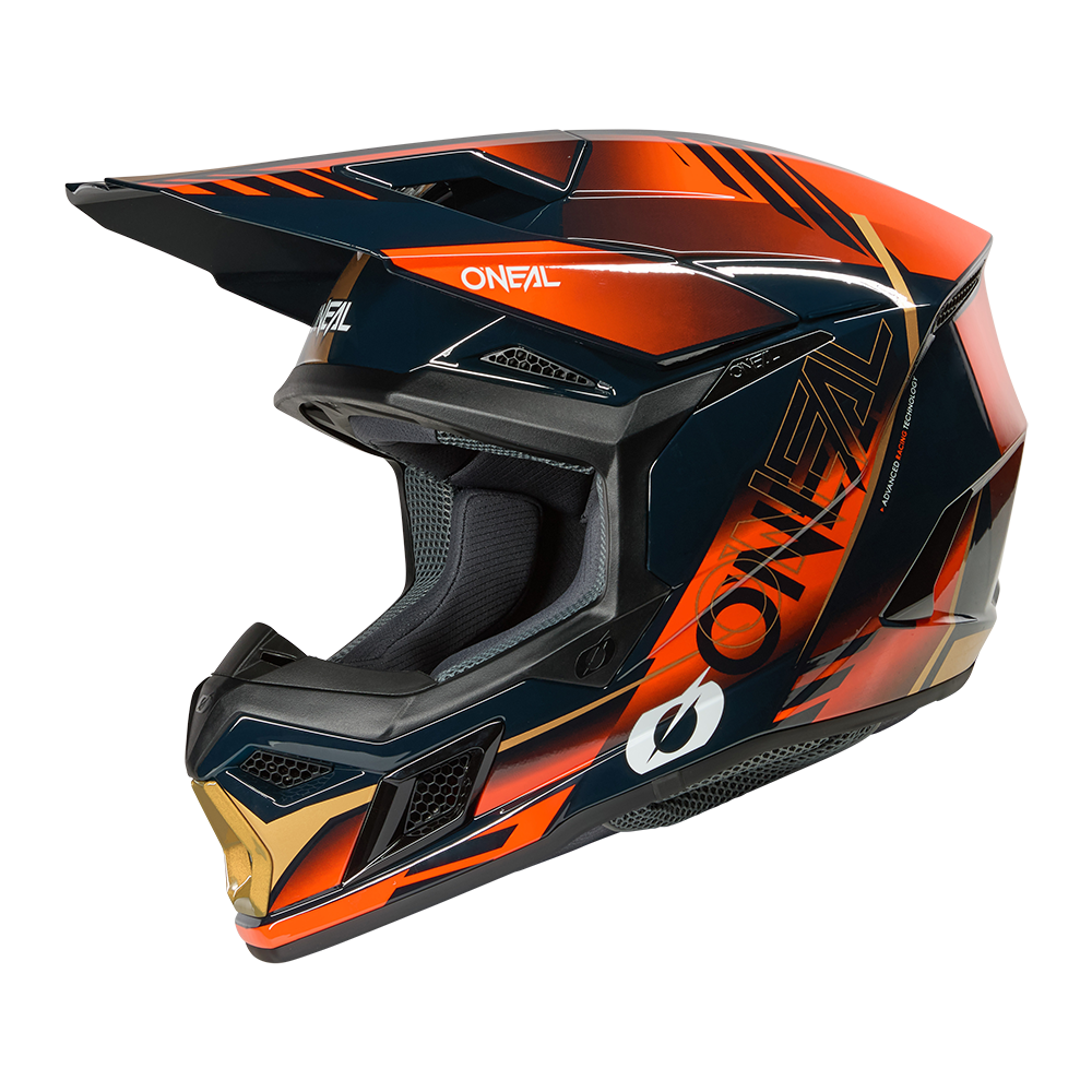 Oneal 3SRS haze blue/orange/gold - Botos Motors
