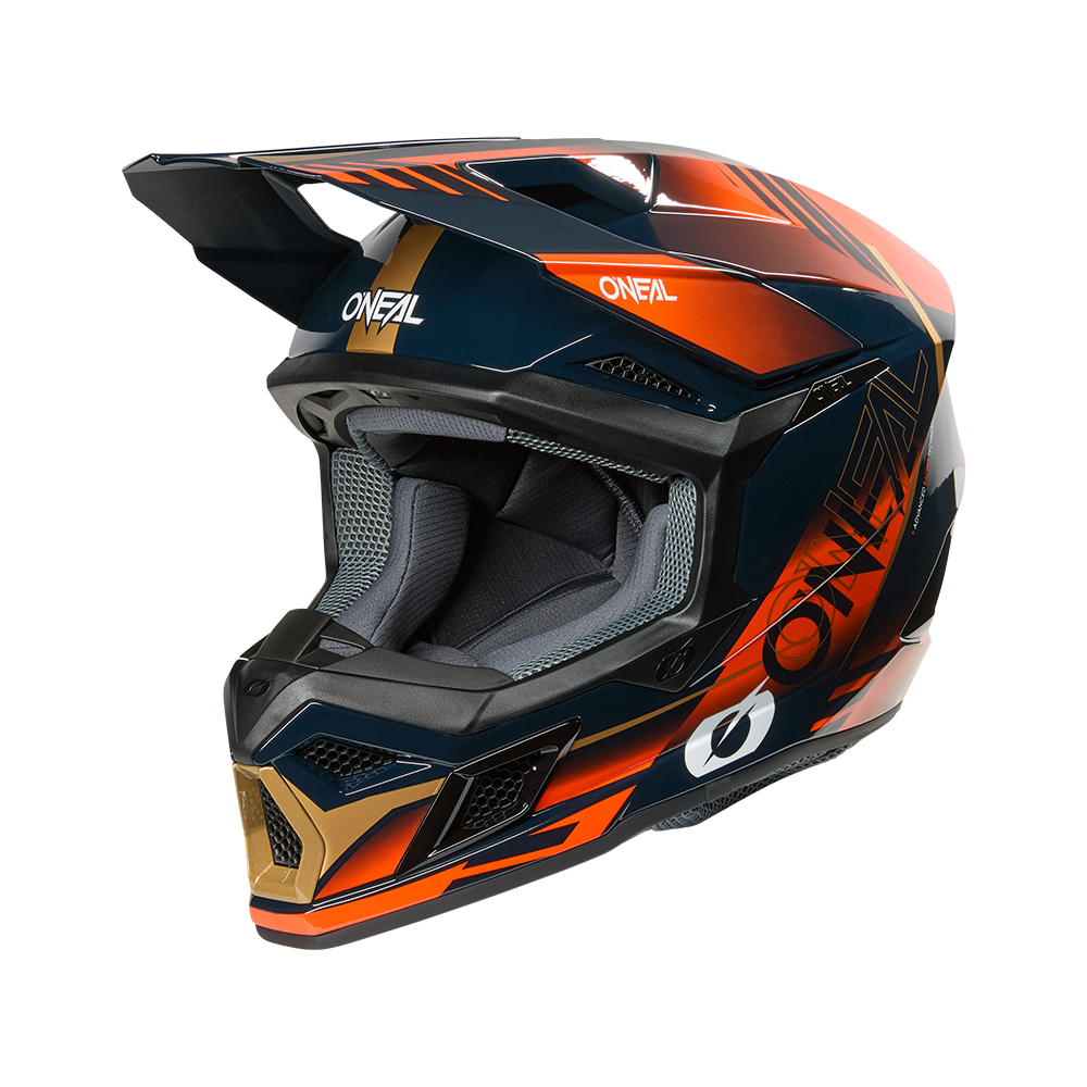 Oneal 3SRS haze blue/orange/gold - Botos Motors
