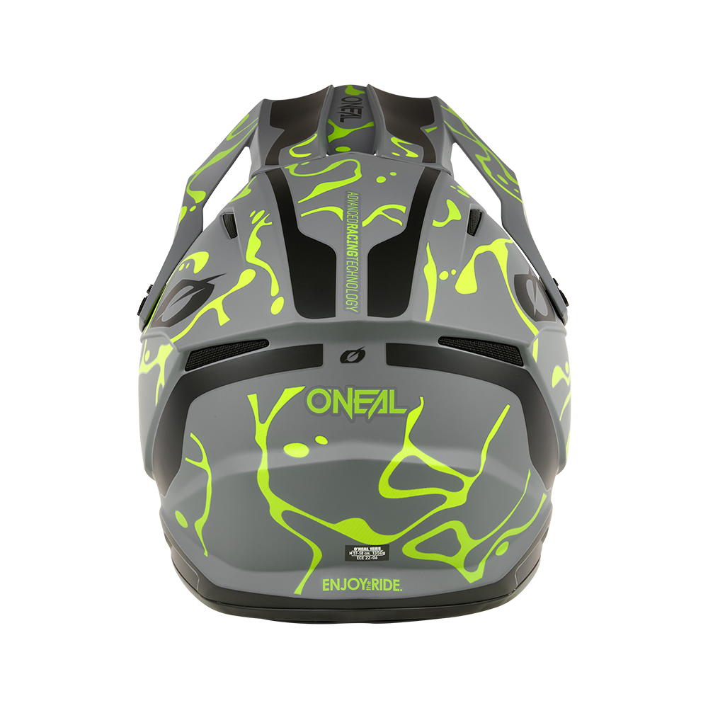 Oneal 1SRS splash gray/neon yellow bukósisak