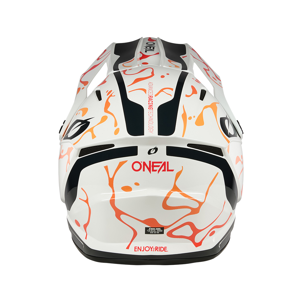 Oneal 1SRS splash white/orange - Botos Motors