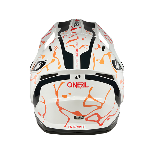 Oneal 1SRS splash white/orange - Botos Motors