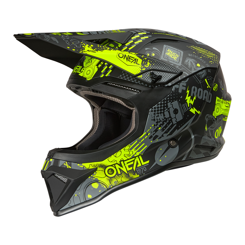 Oneal 1SRS vibrant black/neon yellow - Botos Motors