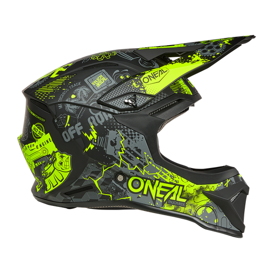 Oneal 1SRS vibrant black/neon yellow - Botos Motors