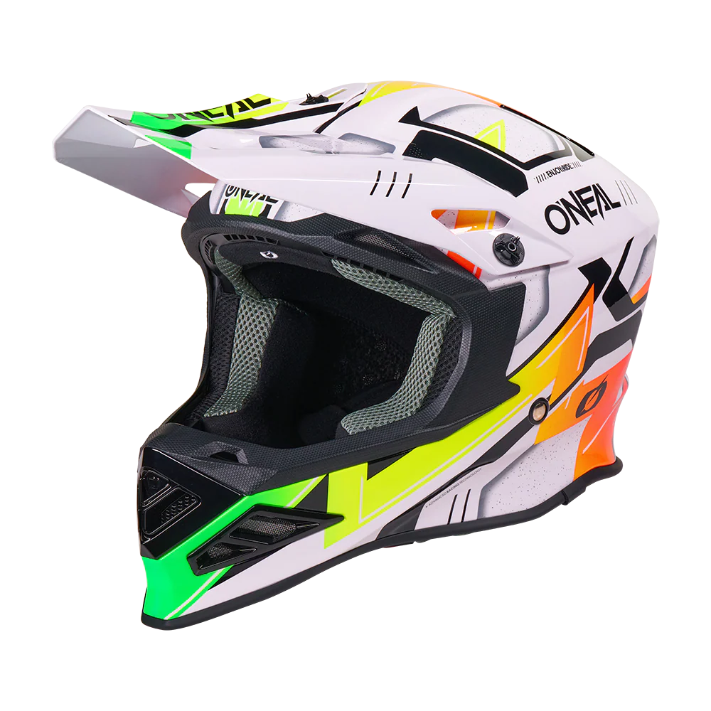 Oneal F-SRS CRUX white/multi S-M-L méret bukósisak akció