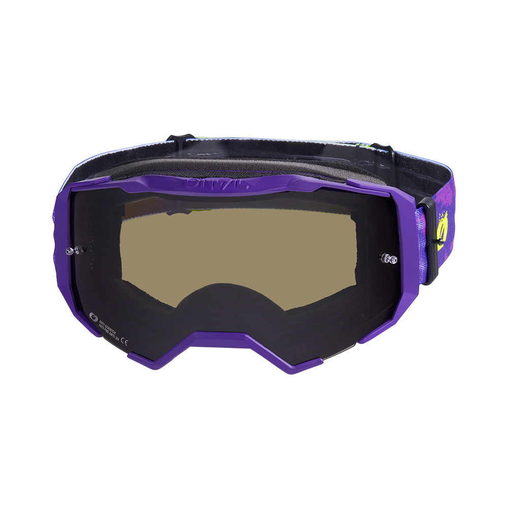 Oneal B-22 Paint purple/neon yellow gray szemüveg