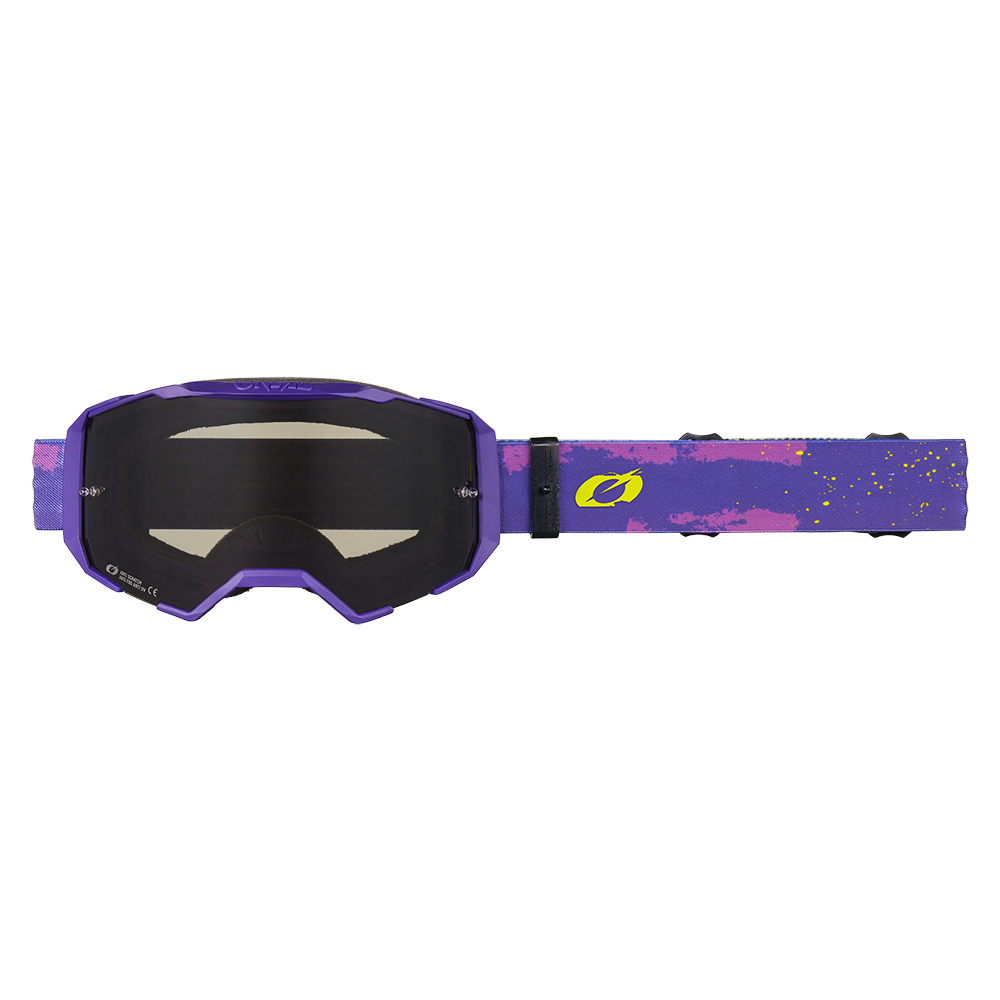 Oneal B-22 Paint purple/neon yellow - gray szemüveg