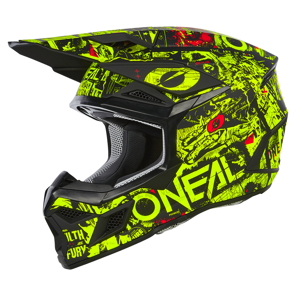 Oneal 3SRS Attack black/neon gyermek méret - Botos Motors Tuning