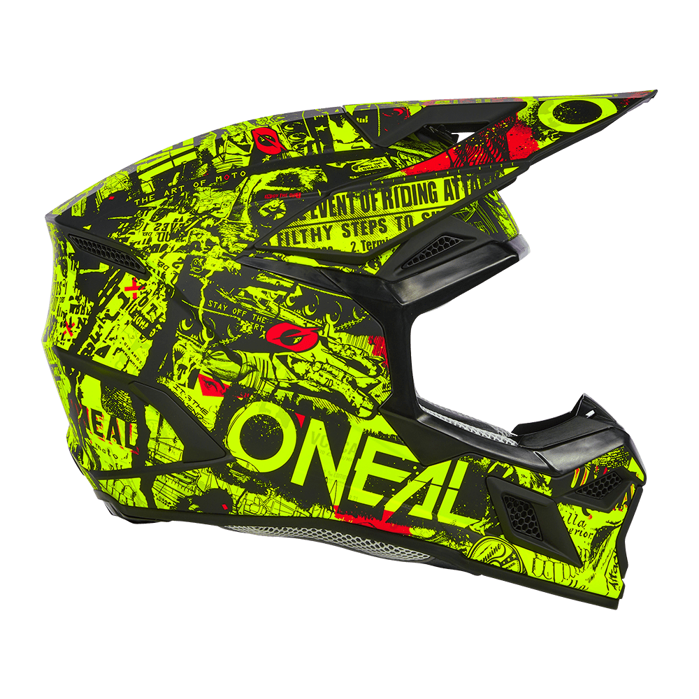 Oneal 3SRS Attack black/neon gyermek méret - Botos Motors Tuning