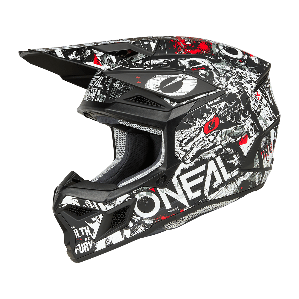 Oneal 3SRS Attack black/white - Botos Motors Tuning
