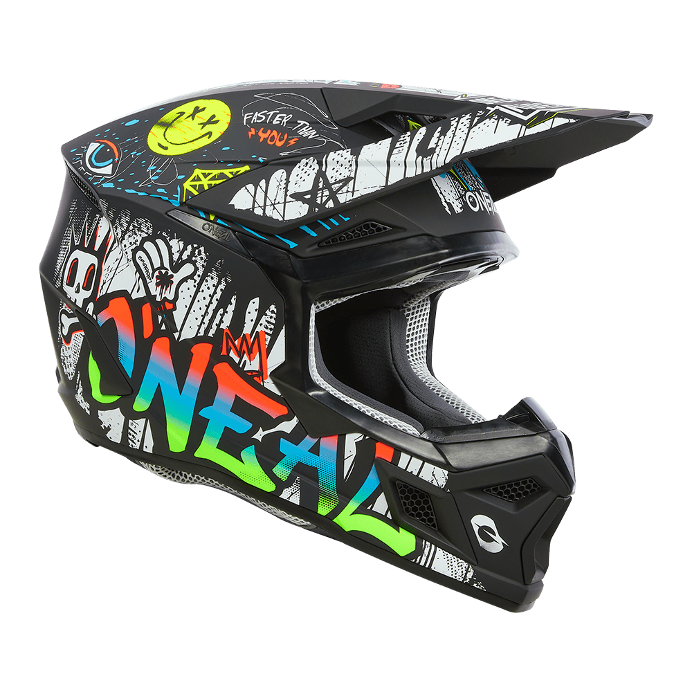 Oneal 3SRS Rancid black/white gyermek méret - Botos Motors Tuning