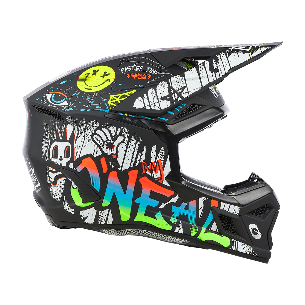 Oneal 3SRS Rancid black/white gyermek méret - Botos Motors Tuning