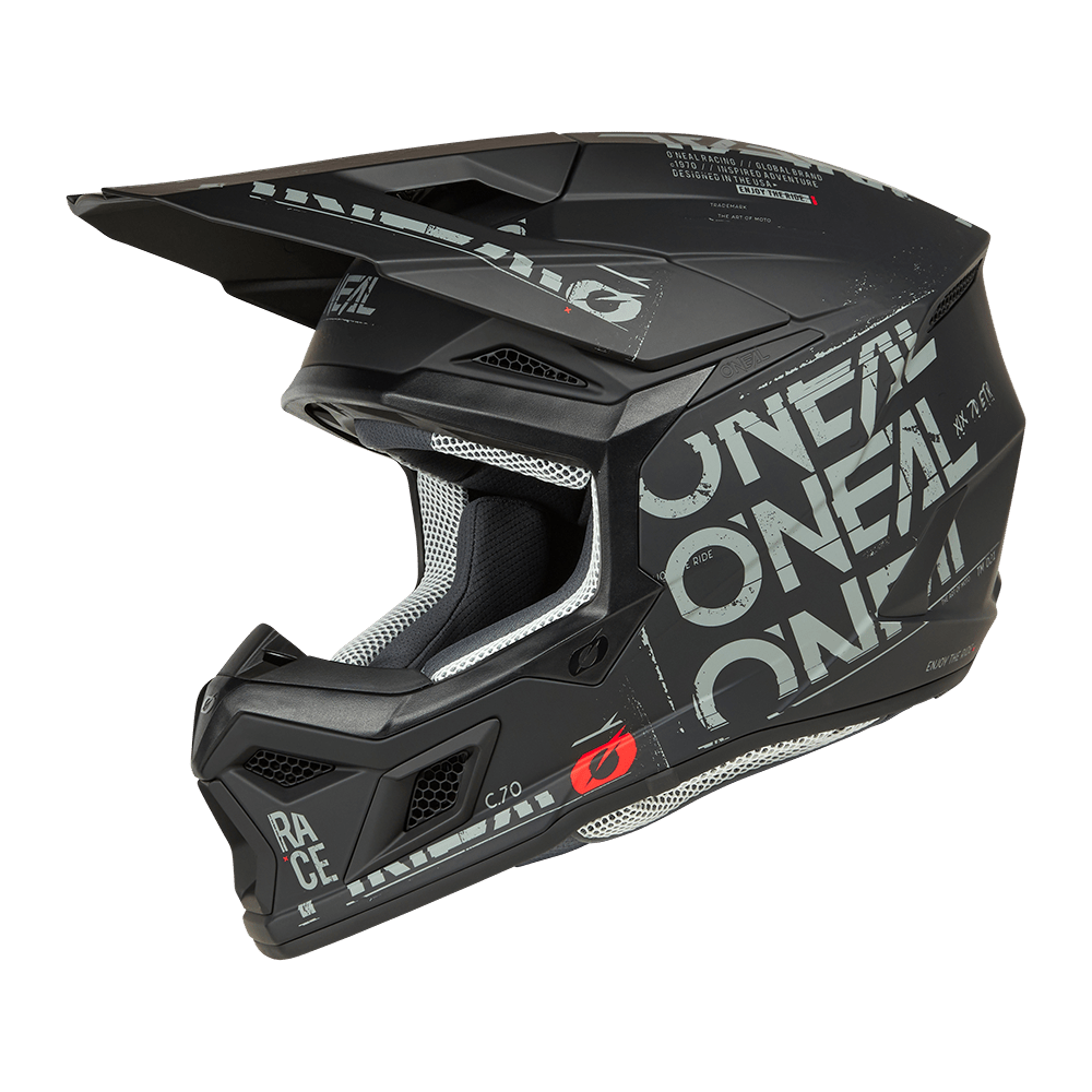 Oneal 3SRS Static black/gray - Botos Motors Tuning