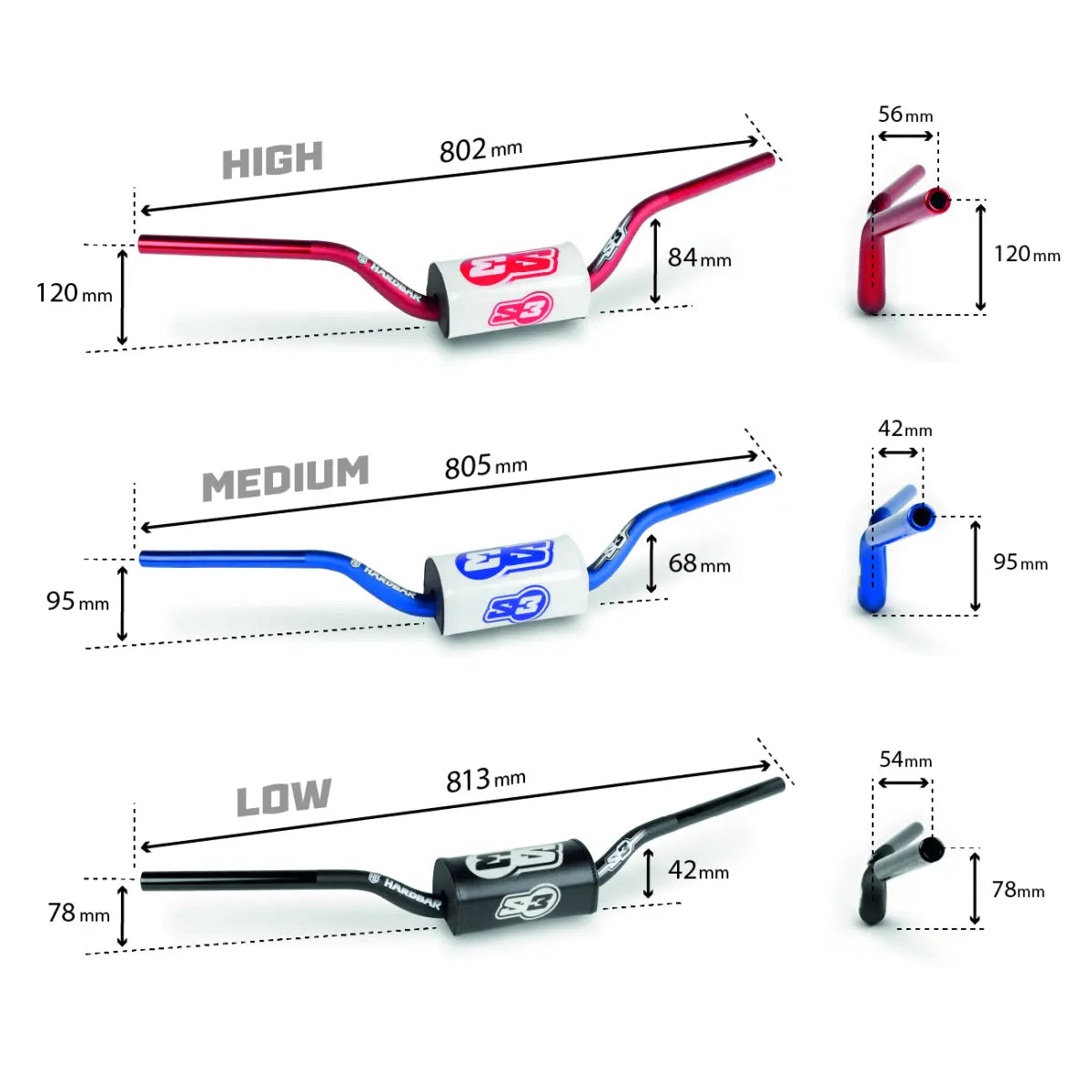 S3 kormány szivaccsal több típus 28,6Ø S3 Parts