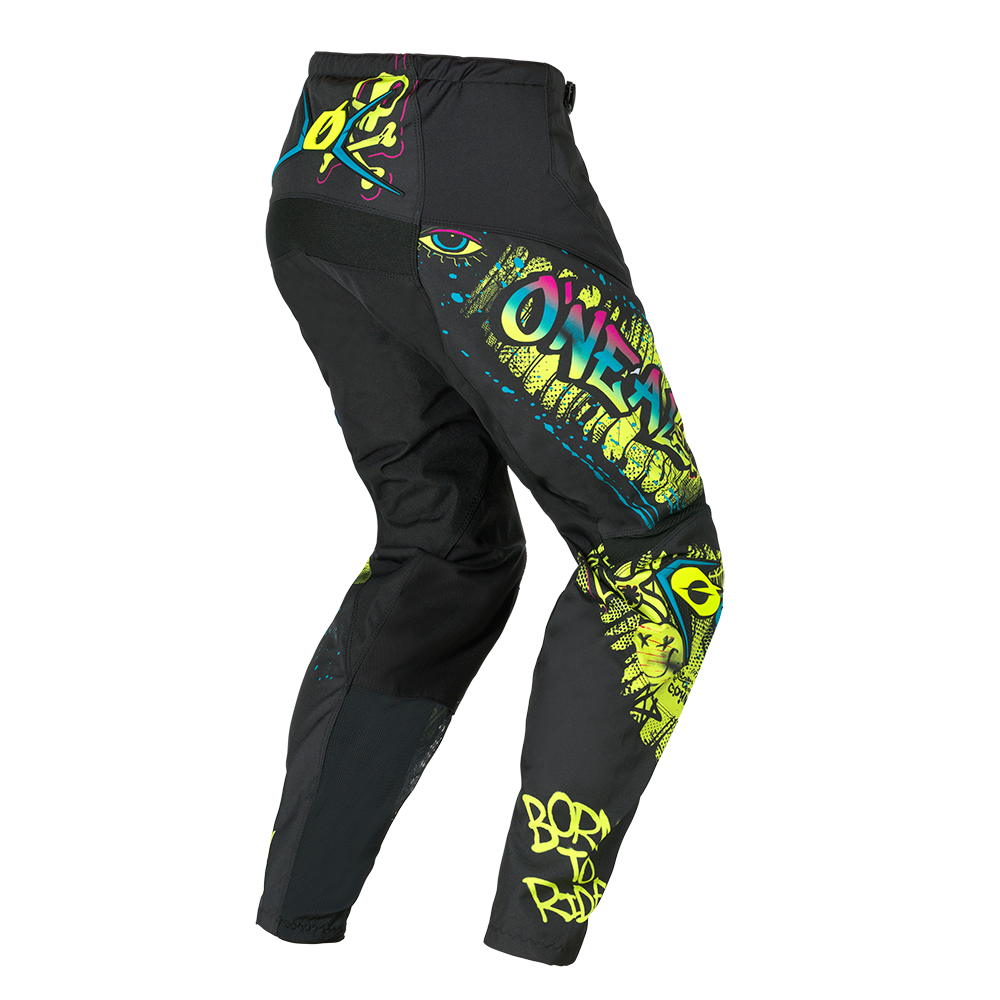 Oneal ELEMENT RANCID black/neon yellow gyerek nadrág
