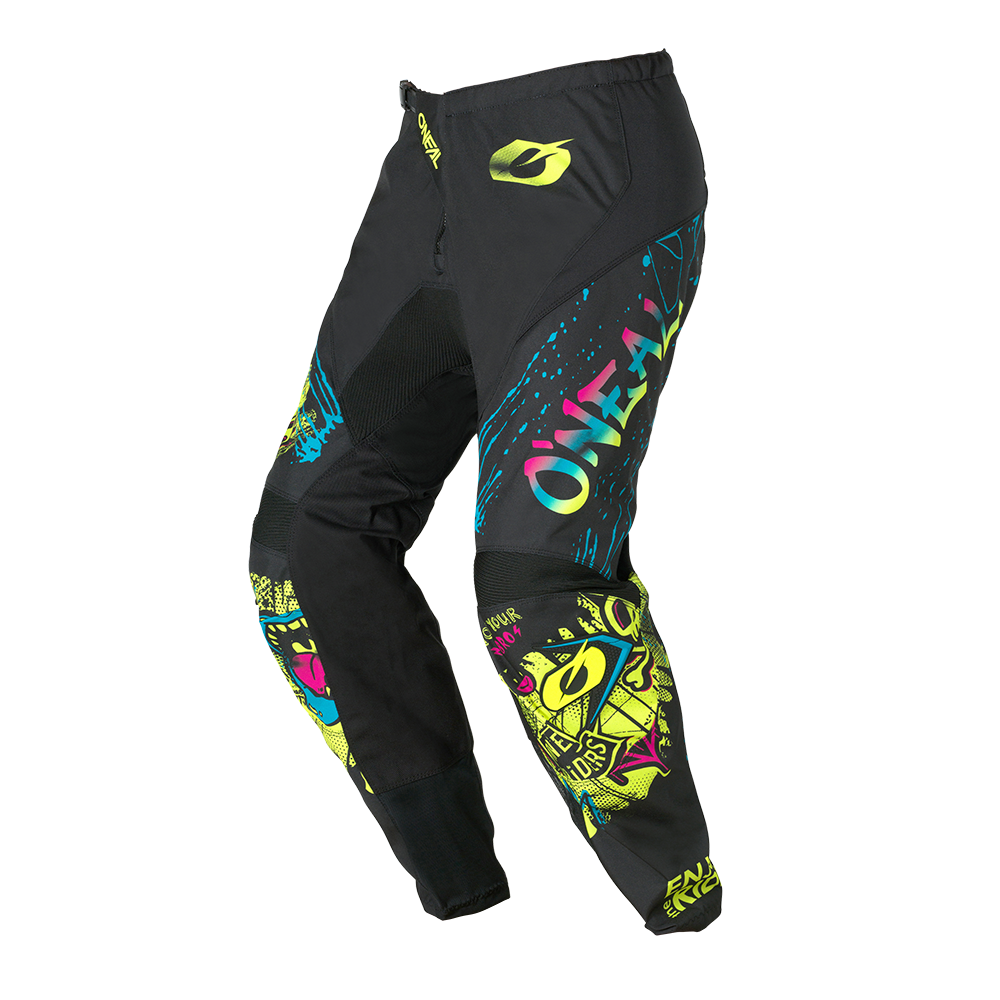 Oneal ELEMENT RANCID black/neon yellow gyerek nadrág