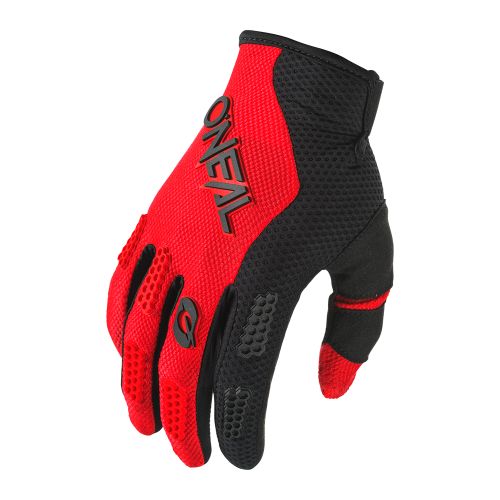 Oneal ELEMENT Racewear black/red kesztyű - Botos Motors