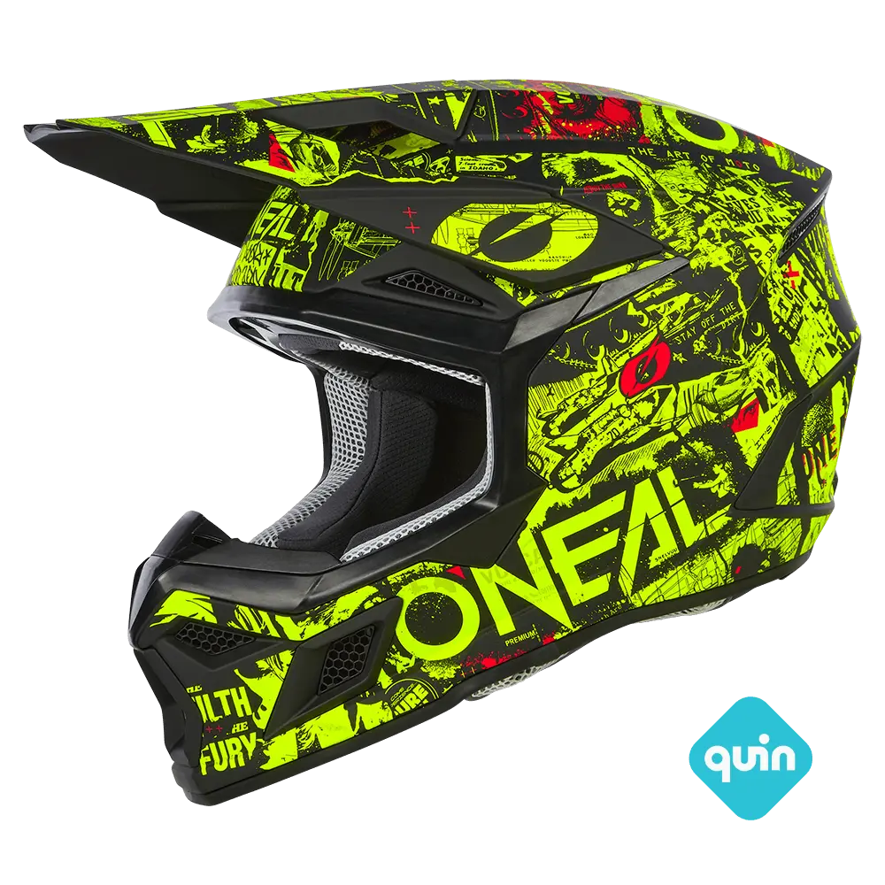 Oneal 3srs ATTACK black/neon/yellow GYEREK MÉRET Botos Motors Tuning