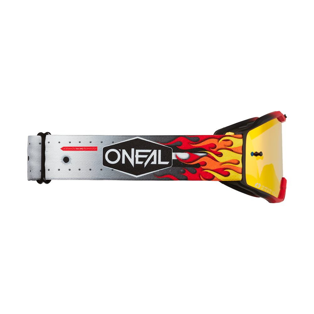 Oneal B10 HR multi gyerek - radium red lencséve - Botos Motors Tuning
