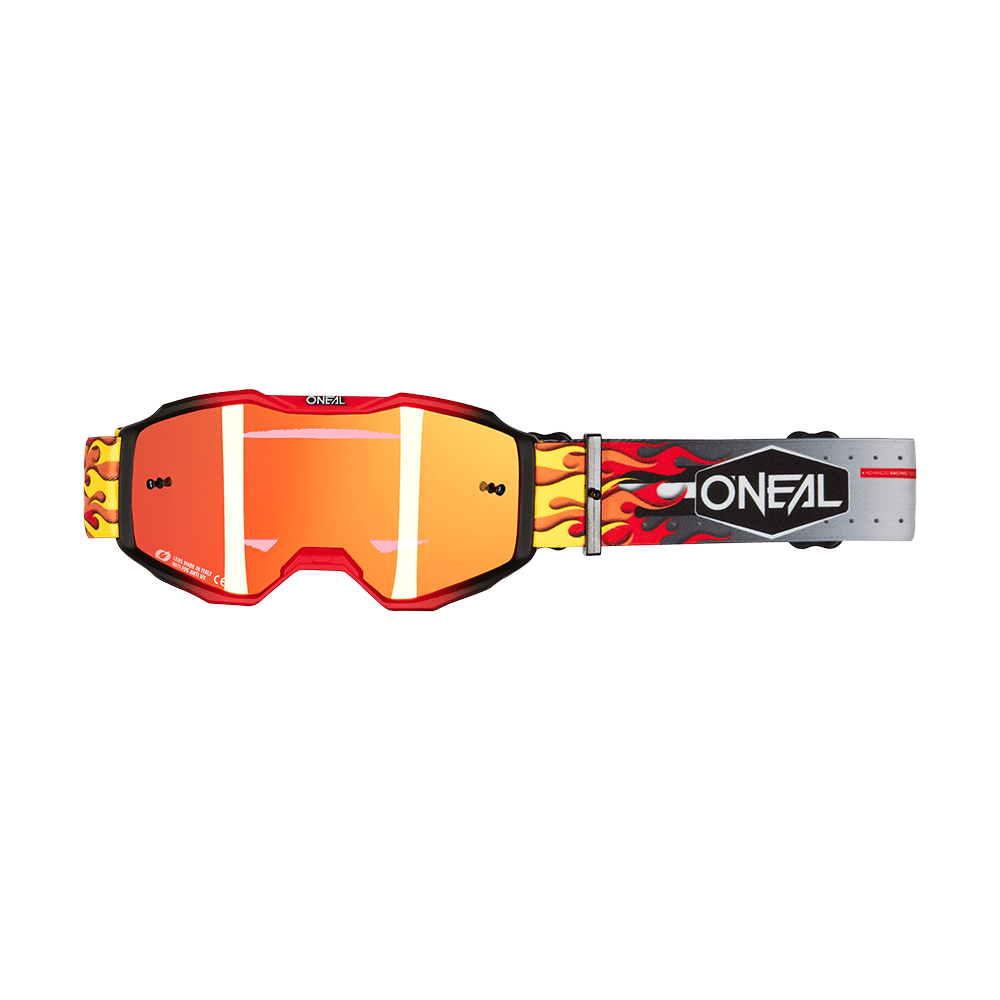 Oneal B10 HR multi gyerek - radium red lencséve - Botos Motors Tuning