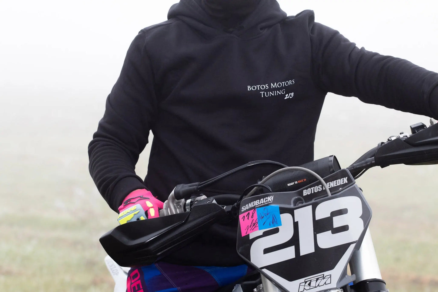 Fekete Botos Motors Tuning pulóverS