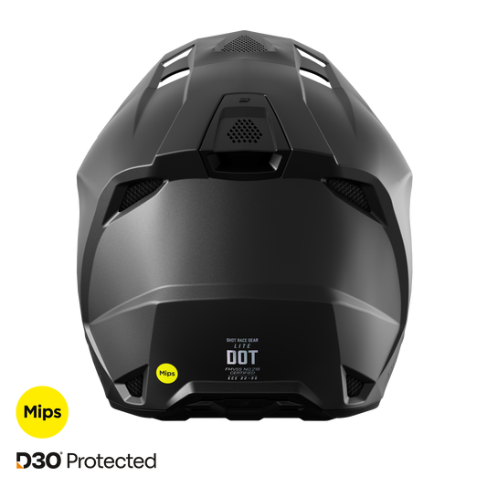 Shot Lite Solid black matt bukósisak