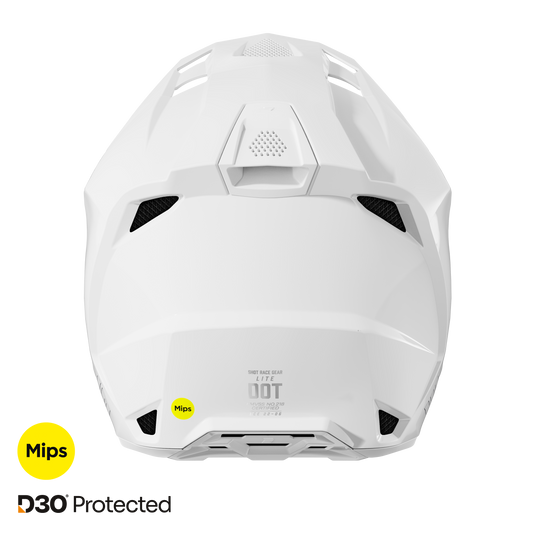 Shot Lite Solid white glossy bukósisak