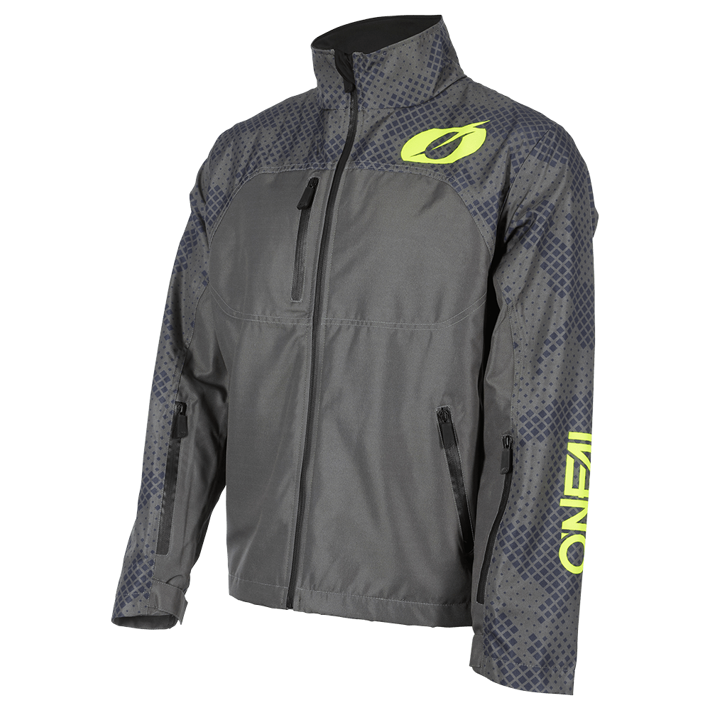 Oneal SHORE rain jacket neon/gray/yellow - Botos Motors Tuning