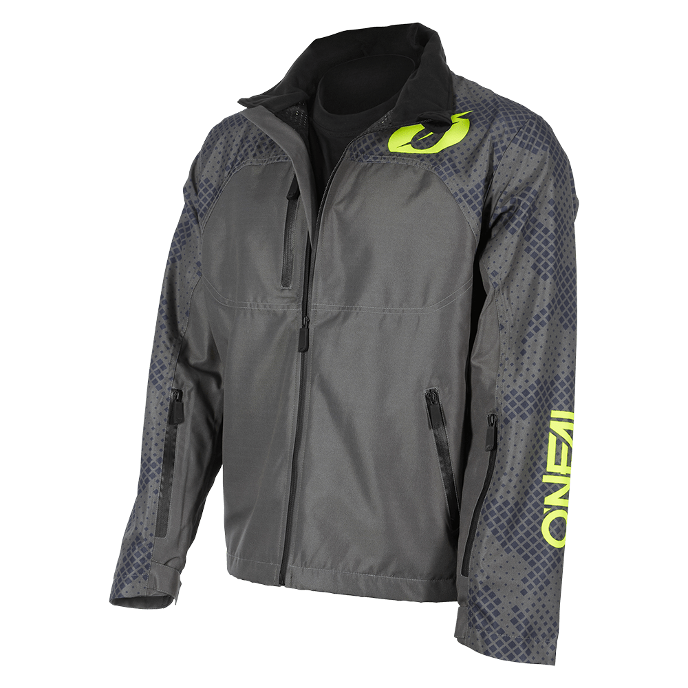 Oneal SHORE rain jacket neon/gray/yellow - Botos Motors Tuning