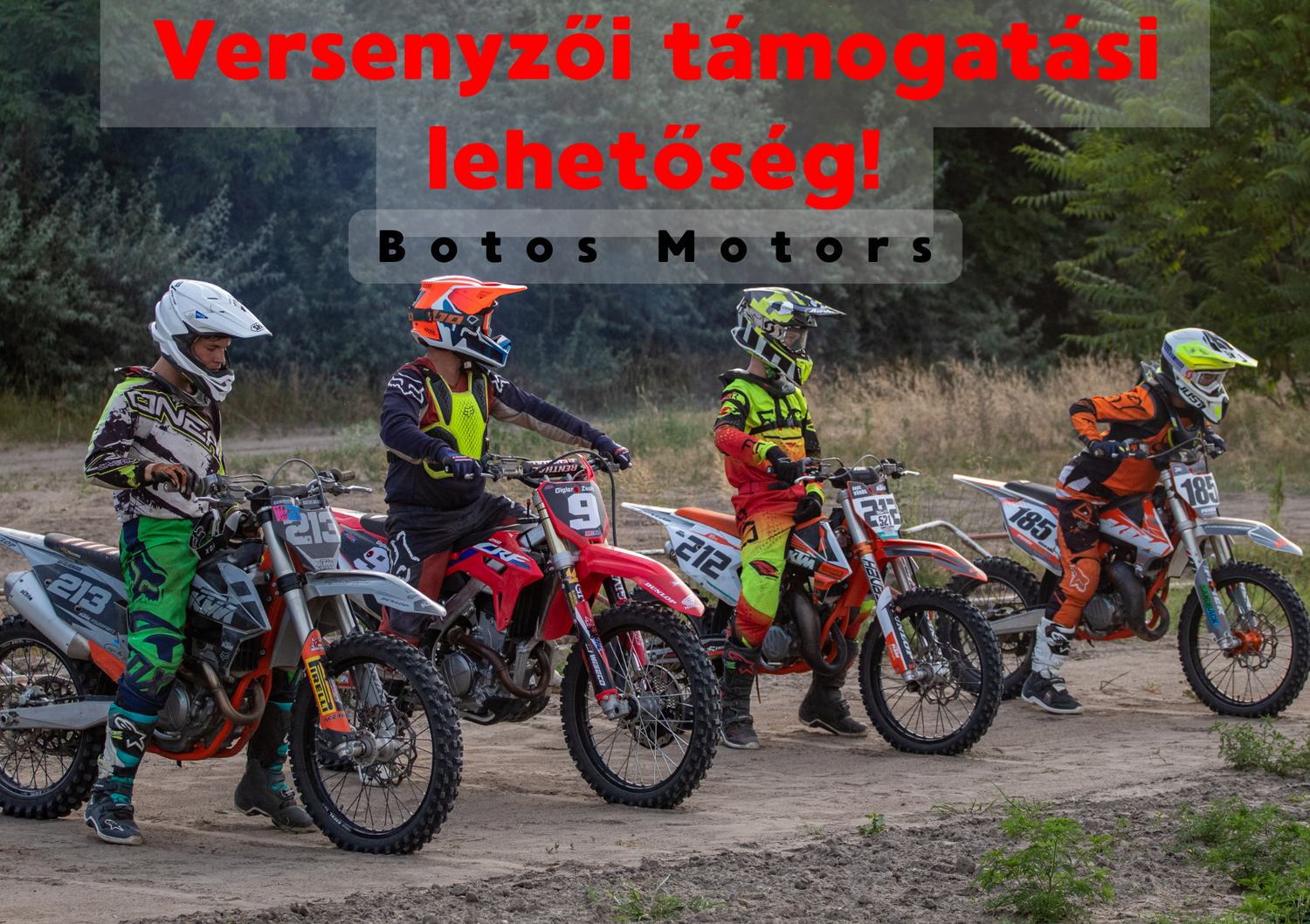 Botos Motors - Motorosbolt versenyzői támogatás program