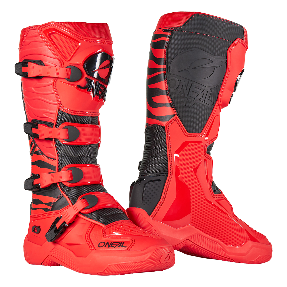 Oneal 3srs mx-cross csizma zebra red