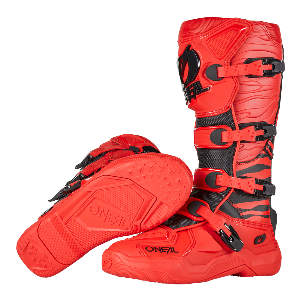 Oneal 3srs mx-cross csizma zebra red