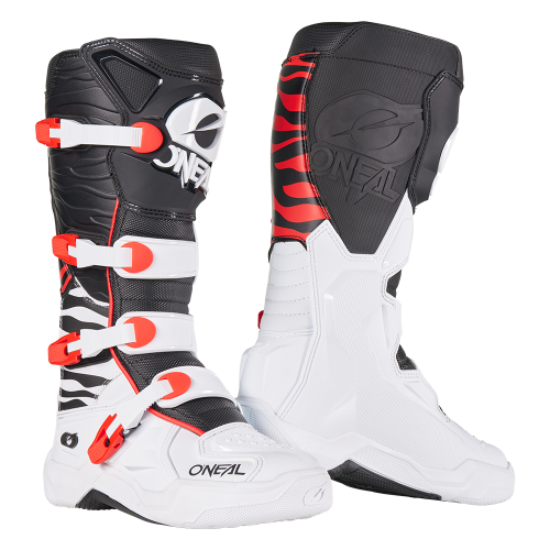 Oneal 3srs mx-cross csizma zebra black/white/red