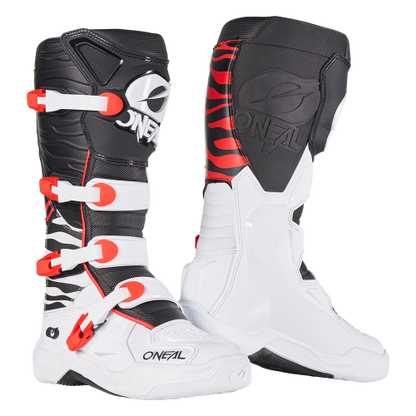Oneal 3srs mx-cross csizma zebra black/white/red