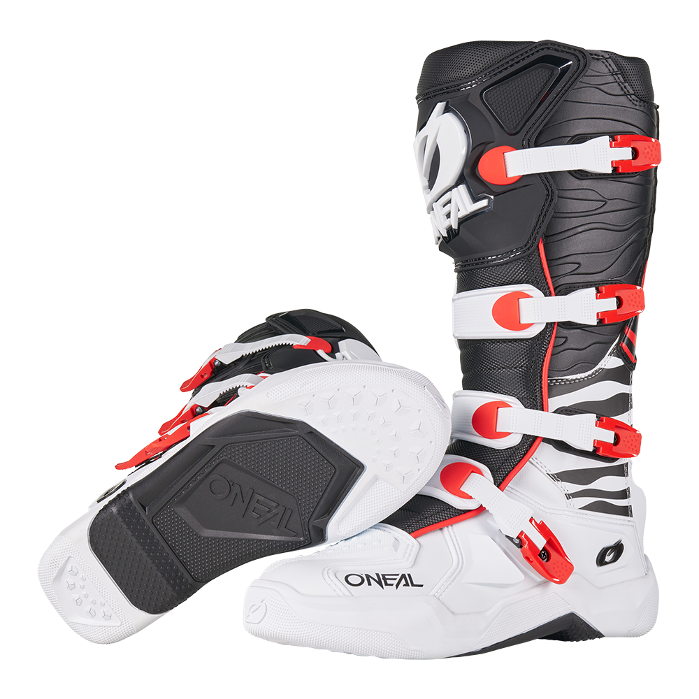 Oneal 3srs mx-cross csizma zebra black/white/red