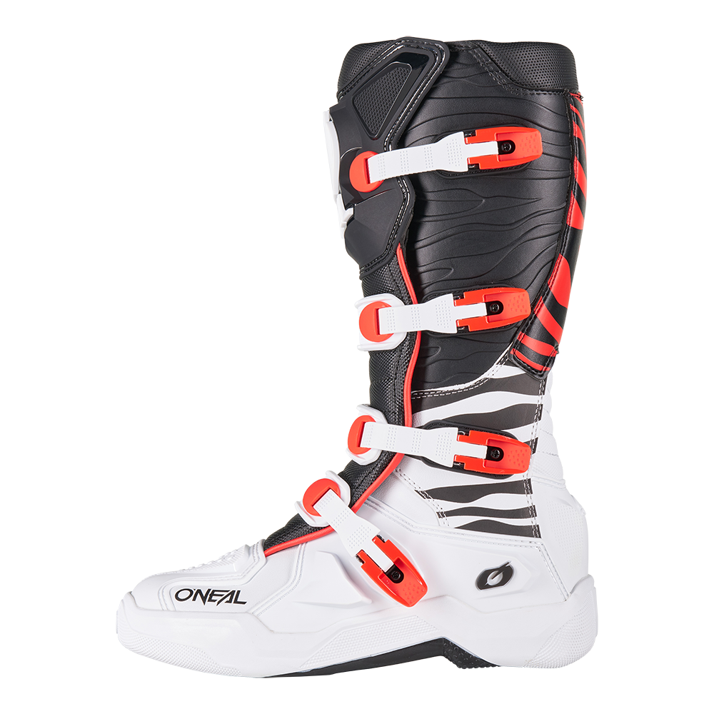 Oneal 3srs mx-cross csizma zebra black/white/red