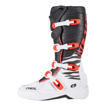 Oneal 3srs mx-cross csizma zebra black/white/red