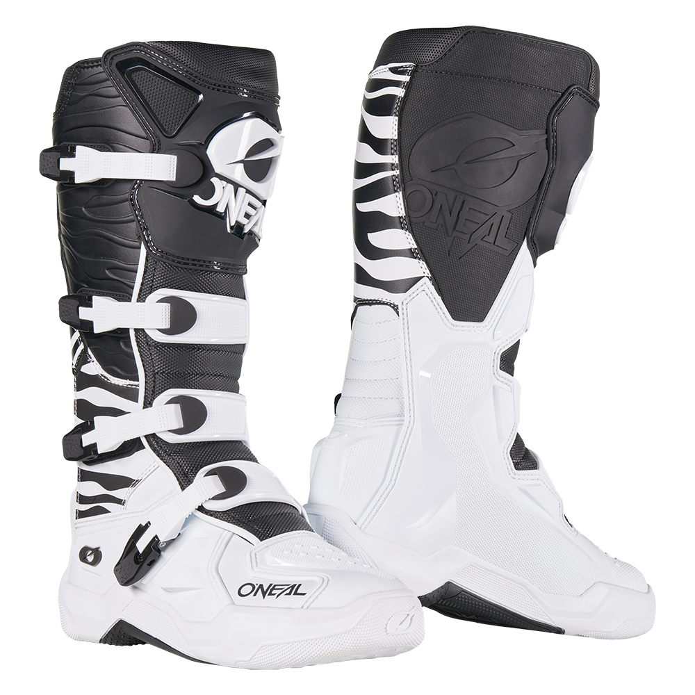 Oneal 3srs mx-cross csizma zebra black/white