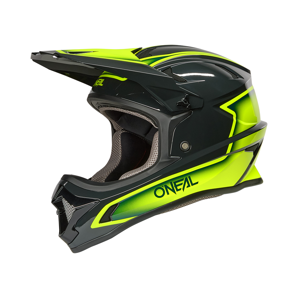 Oneal SONUS Slick gray/neon yellow kerékpáros fullface sisak - Botos Motors