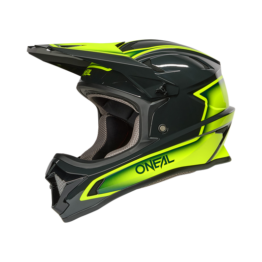 Oneal SONUS Slick gray/neon yellow kerékpáros fullface sisak - Botos Motors