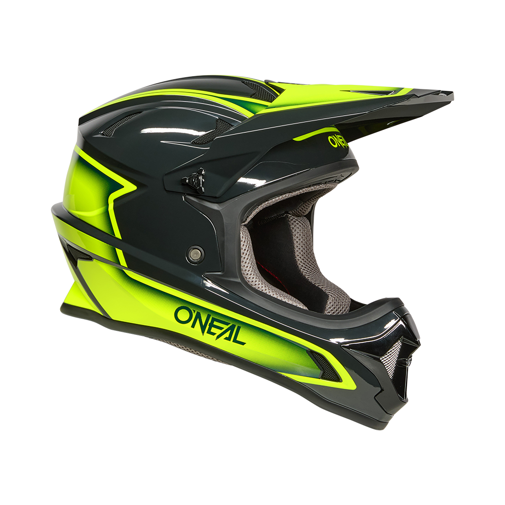Oneal SONUS Slick gray/neon yellow kerékpáros fullface sisak - Botos Motors
