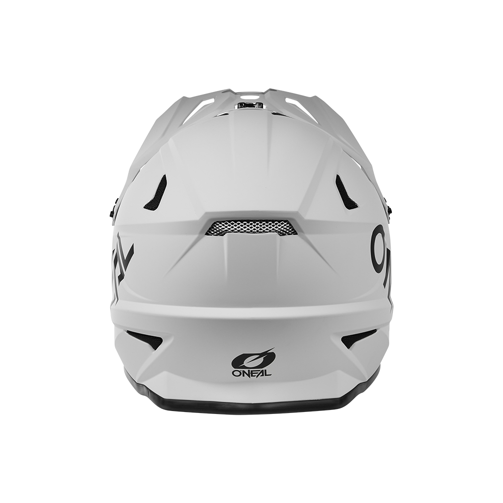 Oneal SONUS Solid light gray kerékpáros fullface sisak hátulja - Botos Motors