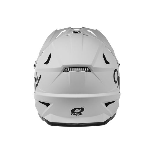 Oneal SONUS Solid light gray kerékpáros fullface sisak hátulja - Botos Motors