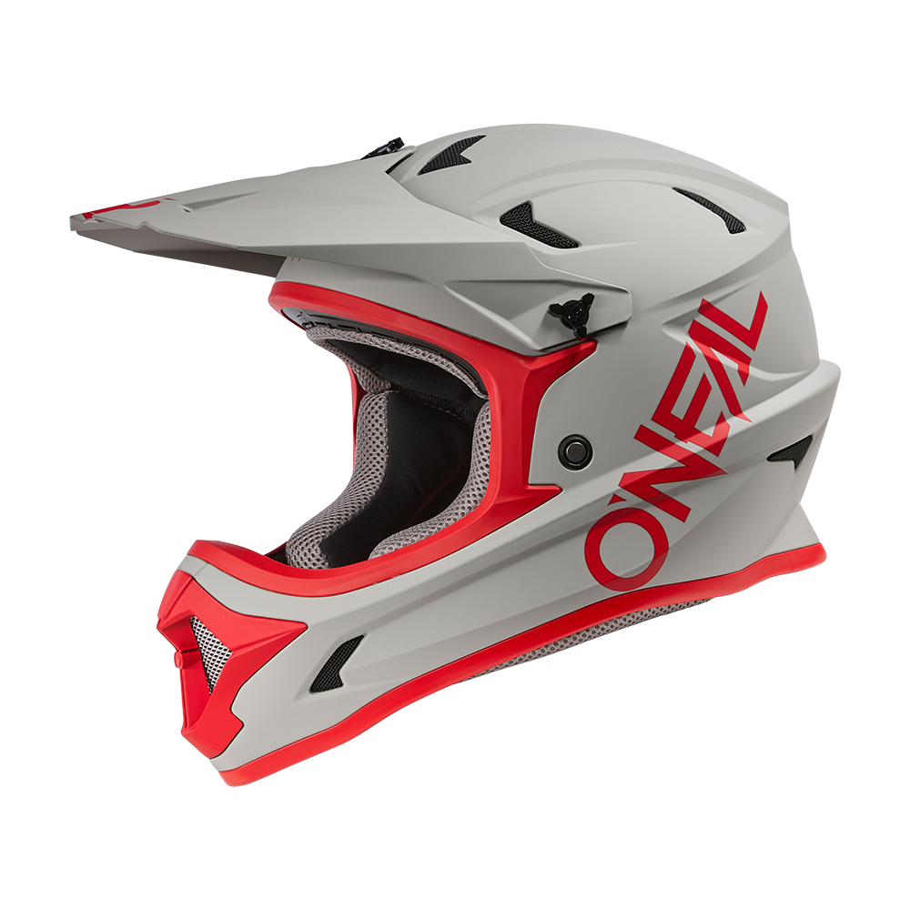 Oneal SONUS Solid gray/red kerékpáros fullface sisak - Botos Motors