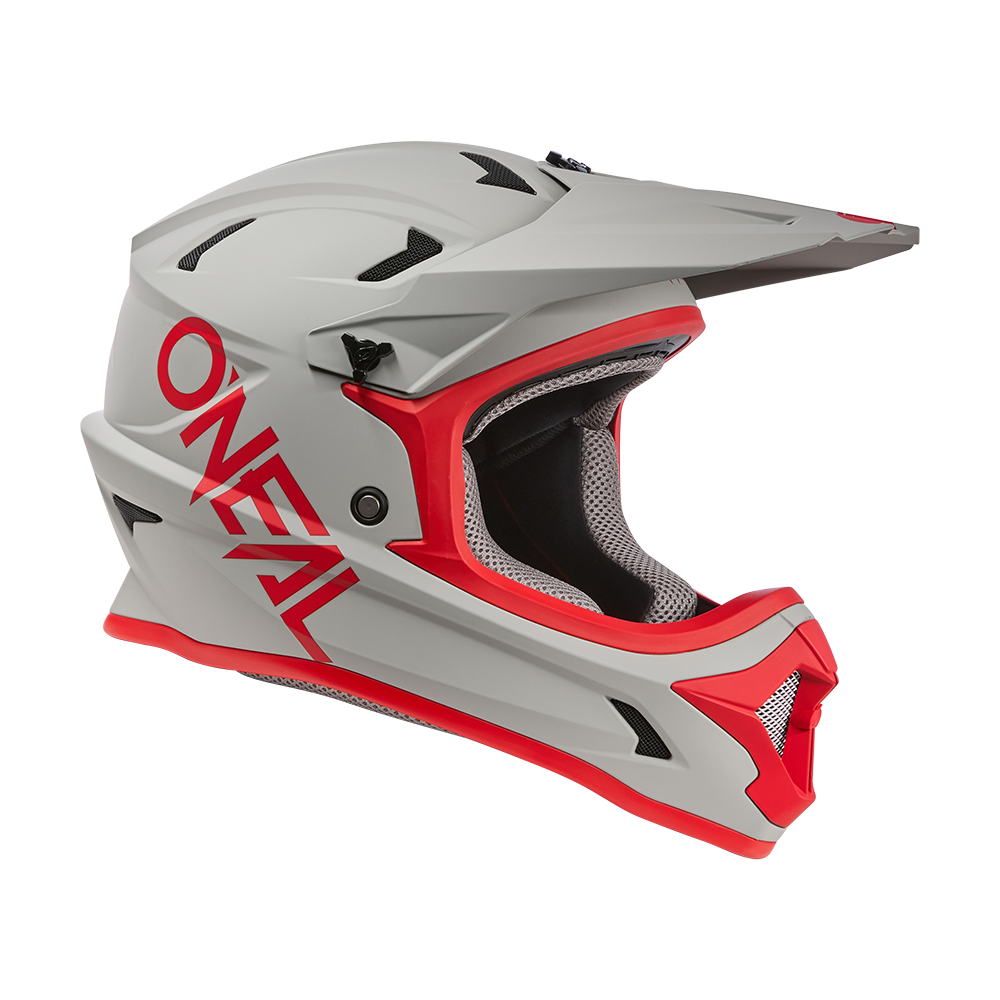 Oneal SONUS Solid gray/red kerékpáros fullface sisak - Botos Motors