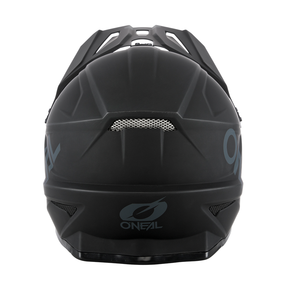 Oneal SONUS Solid black kerékpáros fullface sisak hátulja - Botos Motors