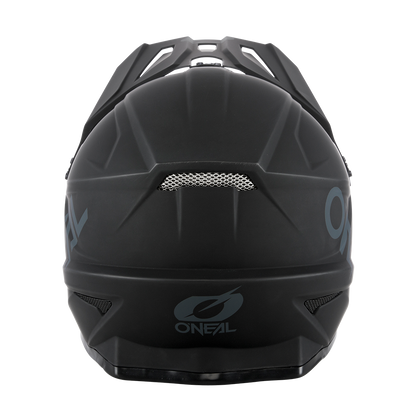 Oneal SONUS Solid black kerékpáros fullface sisak hátulja - Botos Motors