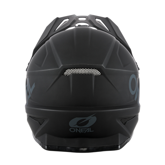 Oneal SONUS Solid black kerékpáros fullface sisak hátulja - Botos Motors