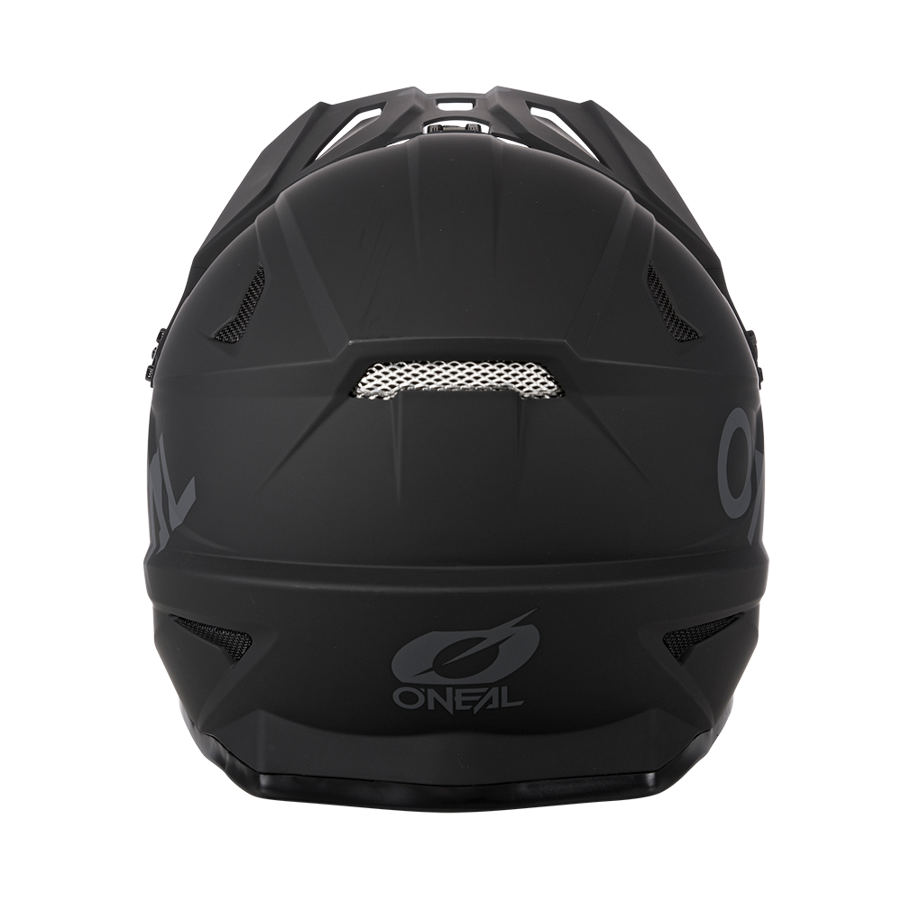 Oneal SONUS Solid black gyerek kerékpáros fullface sisak hátulja - Botos Motors