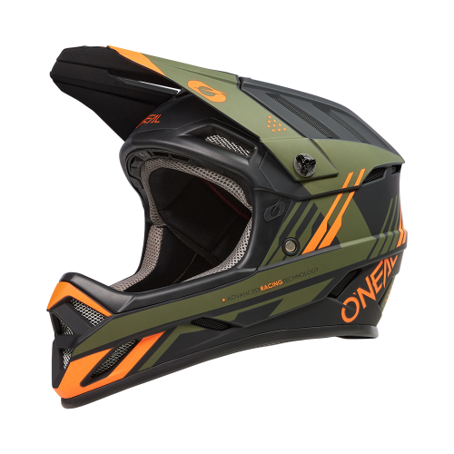 Oneal backflip strike black/orange/olive kerékpáros fullface sisak